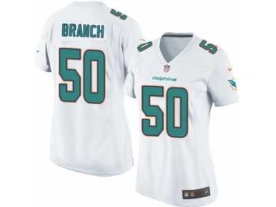 Women's Nike Miami Dolphins #50 Andre Branch Game White NFL Jersey