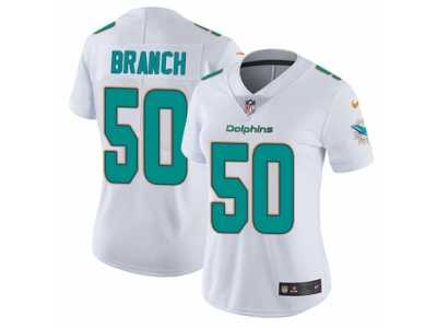 Women's Nike Miami Dolphins #50 Andre Branch Vapor Untouchable Limited White NFL Jersey