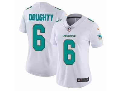 Women's Nike Miami Dolphins #6 Brandon Doughty Vapor Untouchable Limited White NFL Jersey
