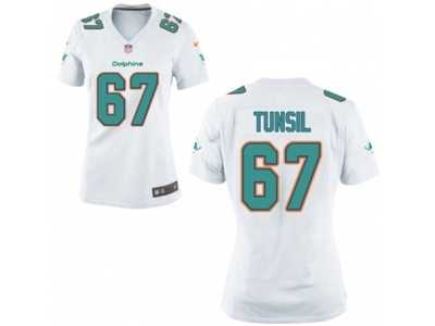 Women's Nike Miami Dolphins #67 Laremy Tunsil White NFL Jersey