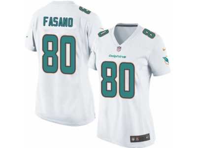 Women's Nike Miami Dolphins #80 Anthony Fasano Game White NFL Jersey