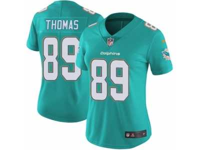 Women's Nike Miami Dolphins #89 Julius Thomas Vapor Untouchable Limited Aqua Green Team Color NFL Jersey