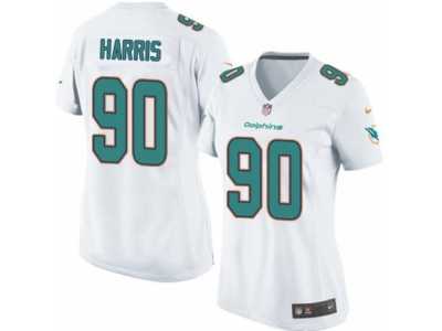 Women's Nike Miami Dolphins #90 Charles Harris Limited White NFL Jersey