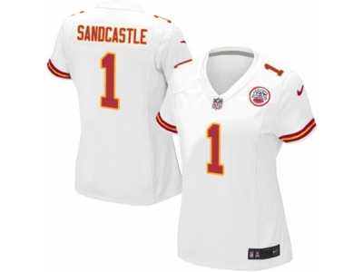 Women's Nike Kansas City Chiefs #1 Leon Sandcastle Limited White NFL Jersey