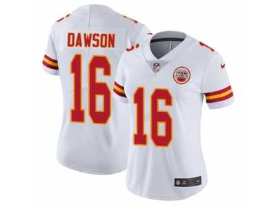 Women's Nike Kansas City Chiefs #16 Len Dawson Vapor Untouchable Limited White NFL Jersey