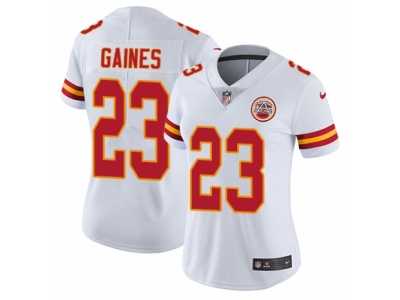 Women's Nike Kansas City Chiefs #23 Phillip Gaines Vapor Untouchable Limited White NFL Jersey