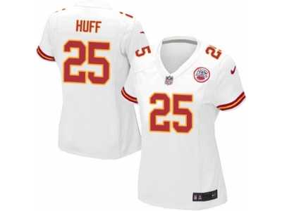 Women's Nike Kansas City Chiefs #25 Marqueston Huff Limited White NFL Jersey