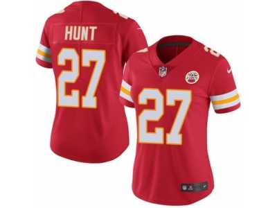 Women's Nike Kansas City Chiefs #27 Kareem Hunt Limited Black Rush NFL Jersey