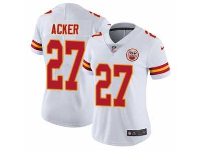Women's Nike Kansas City Chiefs #27 Kenneth Acker Vapor Untouchable Limited White NFL Jersey