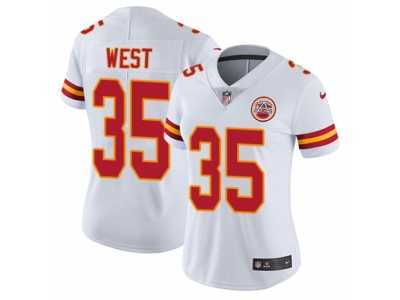 Women's Nike Kansas City Chiefs #35 Charcandrick West Vapor Untouchable Limited White NFL Jersey