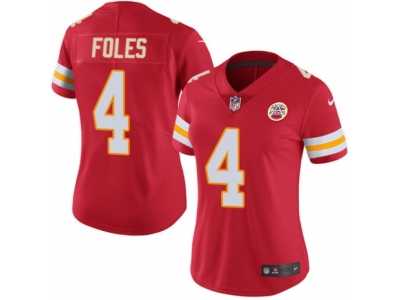 Women's Nike Kansas City Chiefs #4 Nick Foles Limited Red Rush NFL Jersey