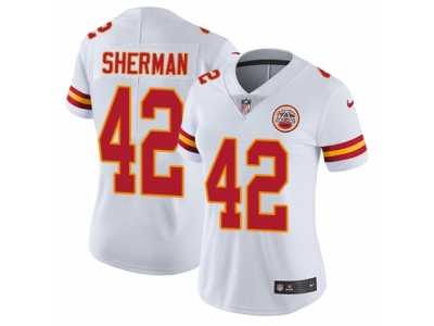 Women's Nike Kansas City Chiefs #42 Anthony Sherman Vapor Untouchable Limited White NFL Jersey