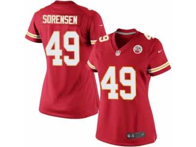 Women's Nike Kansas City Chiefs #49 Daniel Sorensen Limited Red Team Color NFL Jersey