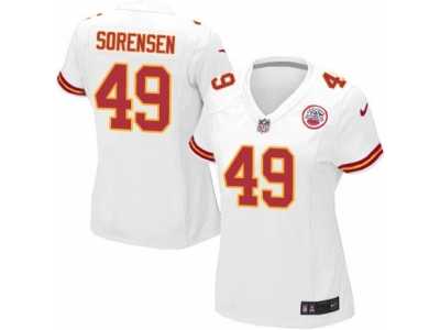 Women's Nike Kansas City Chiefs #49 Daniel Sorensen Limited White NFL Jersey