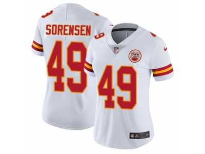 Women\'s Nike Kansas City Chiefs #49 Daniel Sorensen Vapor Untouchable Limited White NFL Jersey