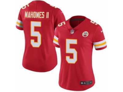 Women's Nike Kansas City Chiefs #5 Patrick Mahomes II Limited Red Rush NFL Jersey
