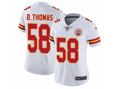 Women's Nike Kansas City Chiefs #58 Derrick Thomas Vapor Untouchable Limited White NFL Jersey