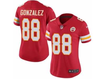 Women's Nike Kansas City Chiefs #88 Tony Gonzalez Limited Red Rush NFL Jersey