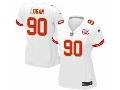 Women's Nike Kansas City Chiefs #90 Bennie Logan Limited White NFL Jersey