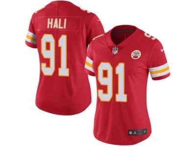 Women's Nike Kansas City Chiefs #91 Tamba Hali Limited Red Rush NFL Jersey