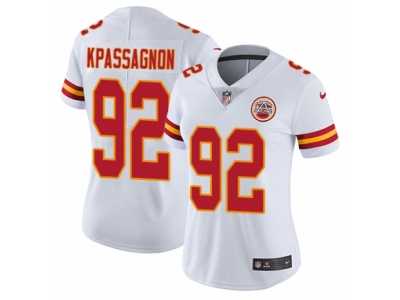 Women\'s Nike Kansas City Chiefs #92 Tanoh Kpassagnon Vapor Untouchable Limited White NFL Jersey