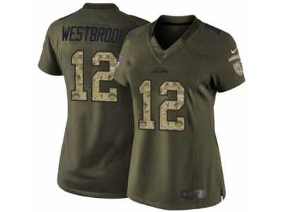 Women's Nike Jacksonville Jaguars #12 Dede Westbrook Limited Green Salute to Service NFL Jersey
