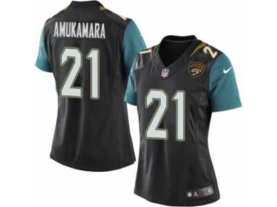 Women's Nike Jacksonville Jaguars #21 Prince Amukamara Limited Black Alternate NFL Jersey