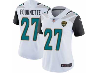 Women's Nike Jacksonville Jaguars #27 Leonard Fournette White Vapor Untouchable Limited Player NFL Jersey