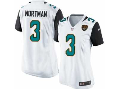 Women's Nike Jacksonville Jaguars #3 Brad Nortman Teal White Team Color NFL Jersey