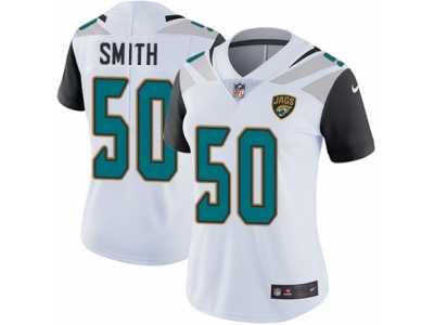 Women's Nike Jacksonville Jaguars #50 Telvin Smith White Vapor Untouchable Limited Player NFL Jersey
