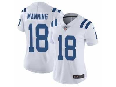 Women's Nike Indianapolis Colts #18 Peyton Manning Vapor Untouchable Limited White NFL Jersey