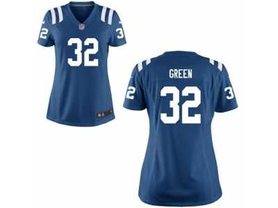 Women's Nike Indianapolis Colts #32 T.J. Green Royal Blue Team Color NFL Jersey