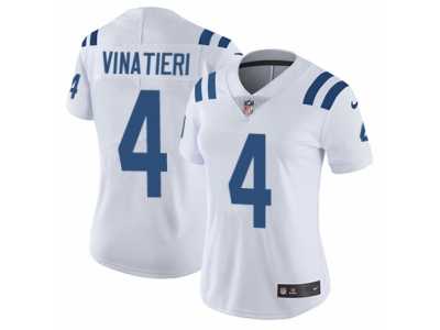 Women's Nike Indianapolis Colts #4 Adam Vinatieri Vapor Untouchable Limited White NFL Jersey