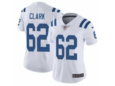 Women's Nike Indianapolis Colts #62 Le'Raven Clark Vapor Untouchable Limited White NFL Jersey
