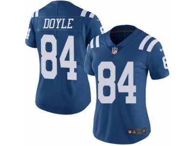 Women\'s Nike Indianapolis Colts #84 Jack Doyle Limited Royal Blue Rush NFL Jersey