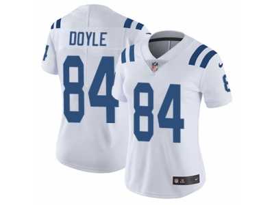 Women's Nike Indianapolis Colts #84 Jack Doyle Vapor Untouchable Limited White NFL Jersey