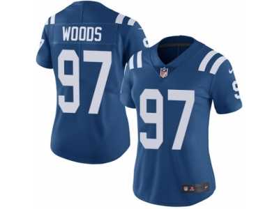 Women's Nike Indianapolis Colts #97 Al Woods Limited Royal Blue Team Color NFL Jersey