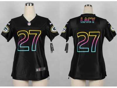 Nike women Green Bay Packers #27 eddie black jerseys[nike fashion]