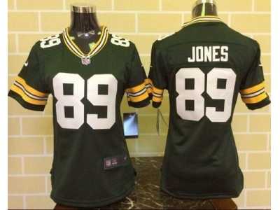 Women Nike Green Bay Packers #89 James Jones Green Jerseys