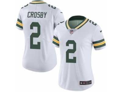 Women's Nike Green Bay Packers #2 Mason Crosby Limited White Rush NFL Jersey
