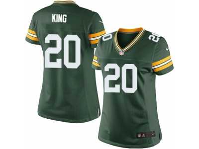 Women's Nike Green Bay Packers #20 Kevin King Limited Green Team Color NFL Jersey