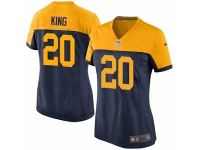 Women's Nike Green Bay Packers #20 Kevin King Limited Navy Blue Alternate NFL Jersey