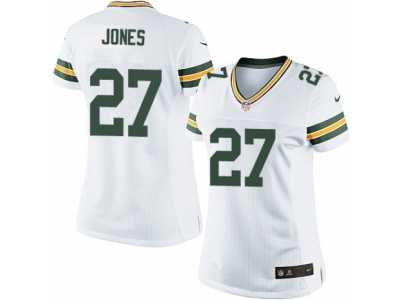 Women's Nike Green Bay Packers #27 Josh Jones Limited White NFL Jersey
