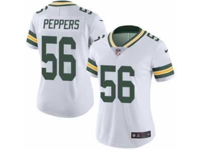 Women's Nike Green Bay Packers #56 Julius Peppers Limited White Rush NFL Jersey