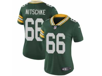 Women's Nike Green Bay Packers #66 Ray Nitschke Vapor Untouchable Limited Green Team Color NFL Jersey