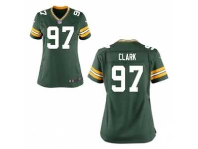 Women's Nike Green Bay Packers #97 Kenny Clark Green Team Color NFL Jersey
