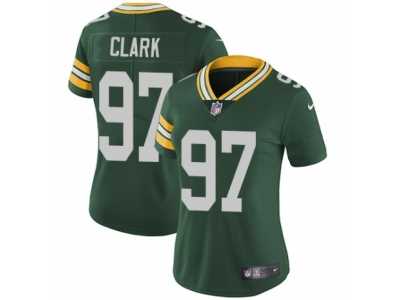 Women's Nike Green Bay Packers #97 Kenny Clark Vapor Untouchable Limited Green Team Color NFL Jersey
