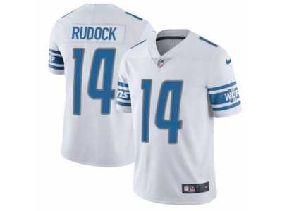 Women's Nike Detroit Lions #14 Jake Rudock Vapor Untouchable Limited White NFL Jersey