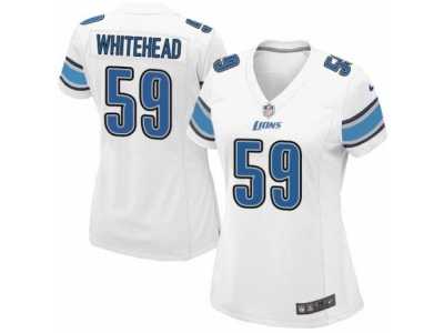 Women's Nike Detroit Lions #59 Tahir Whitehead Limited White NFL Jersey