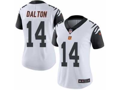 Women's Nike Cincinnati Bengals #14 Andy Dalton Limited White Rush NFL Jersey